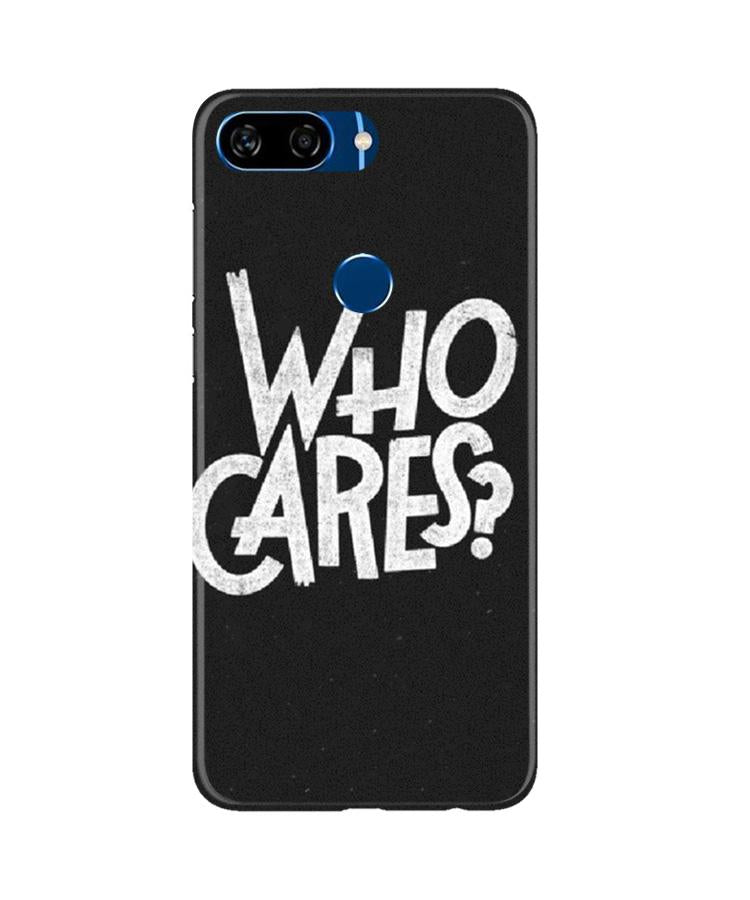 Who Cares Mobile Back Case for Gionee S11 Lite (Design - 94) Who Cares Case for Gionee S11 Lite