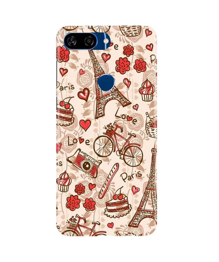 Love Paris Mobile Back Case for Gionee S11 Lite (Design - 103) Love Paris Case for Gionee S11 Lite (Design - 103)