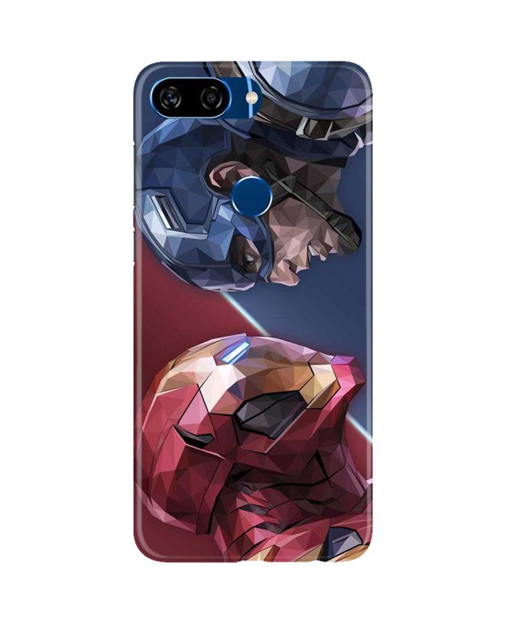Ironman Captain America Mobile Back Case for Gionee S11 Lite (Design - 245) Ironman Captain America Case for Gionee S11 Lite (Design No. 245)