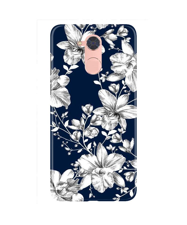 White flowers Blue Background Mobile Back Case for Gionee S6 Pro (Design - 14) White flowers Blue Background Case for Gionee S6 Pro