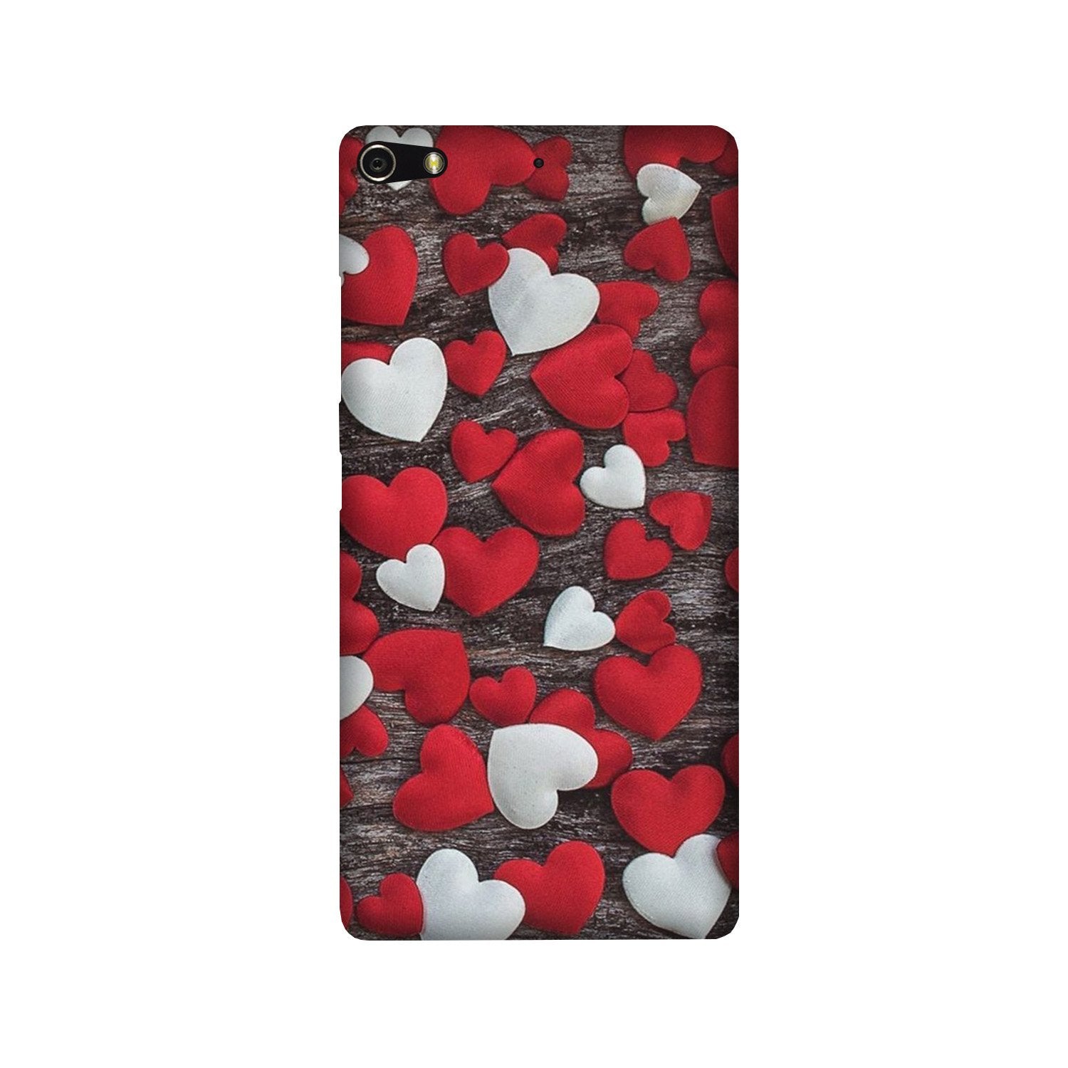 Red White Hearts Mobile Back Case for Gionee Elifi S7 (Design - 105) Red White Hearts Case for Gionee Elifi S7 (Design - 105)