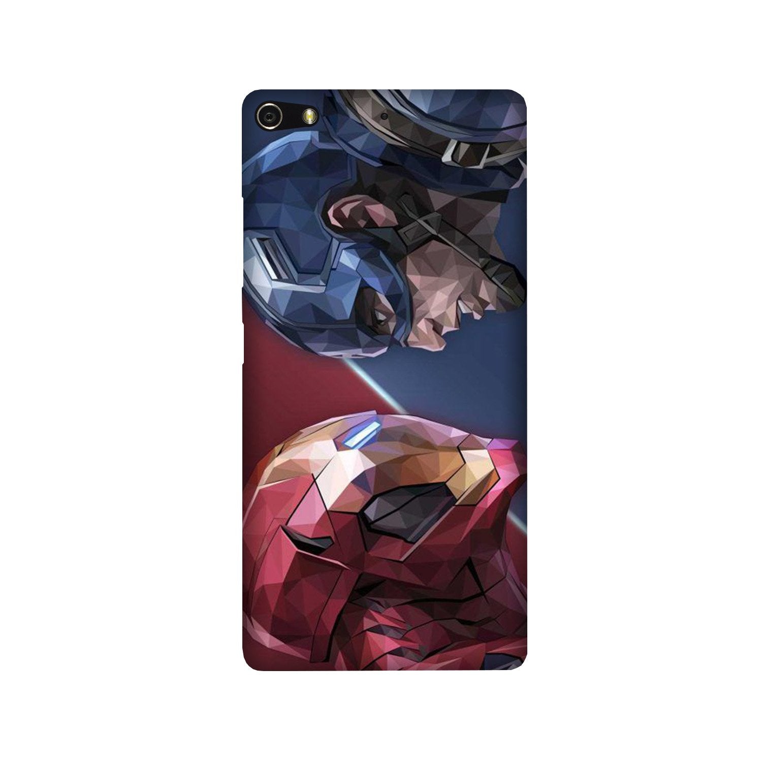 Ironman Captain America Mobile Back Case for Gionee Elifi S7 (Design - 245) Ironman Captain America Case for Gionee Elifi S7 (Design No. 245)