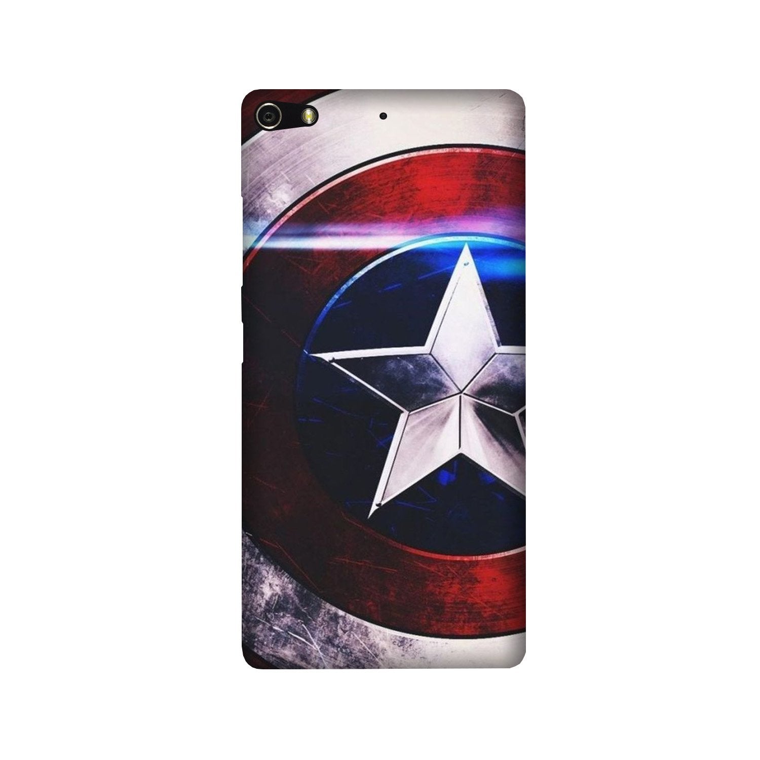 Captain America Shield Mobile Back Case for Gionee Elifi S7 (Design - 250) Captain America Shield Case for Gionee Elifi S7 (Design No. 250)
