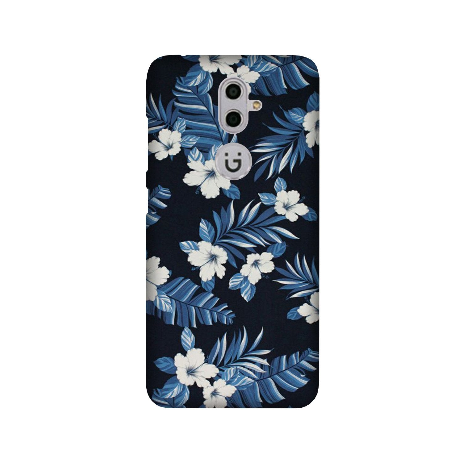 White flowers Blue Background2 Mobile Back Case for Gionee S9 (Design - 15) White flowers Blue Background2 Case for Gionee S9