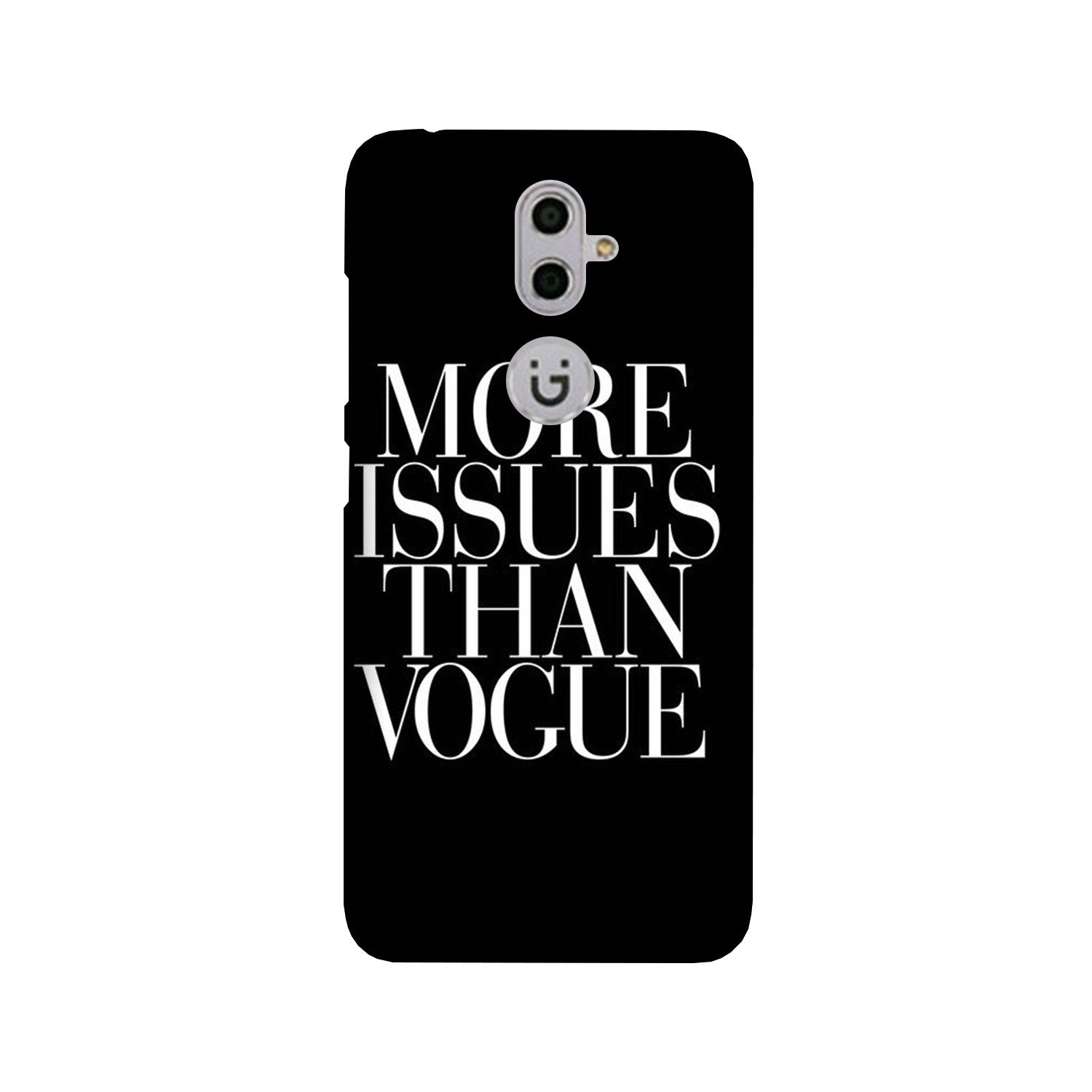 More Issues than Vague Mobile Back Case for Gionee S9 (Design - 74) More Issues than Vague Case for Gionee S9