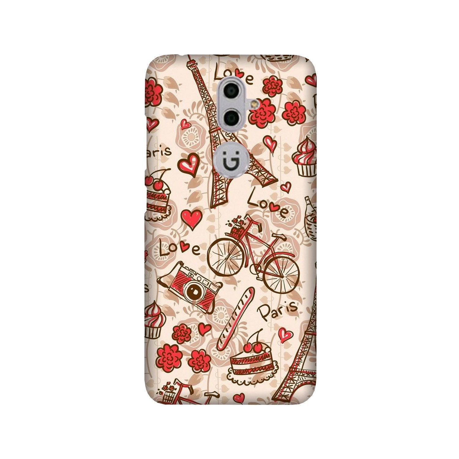 Love Paris Mobile Back Case for Gionee S9 (Design - 103) Love Paris Case for Gionee S9 (Design - 103)