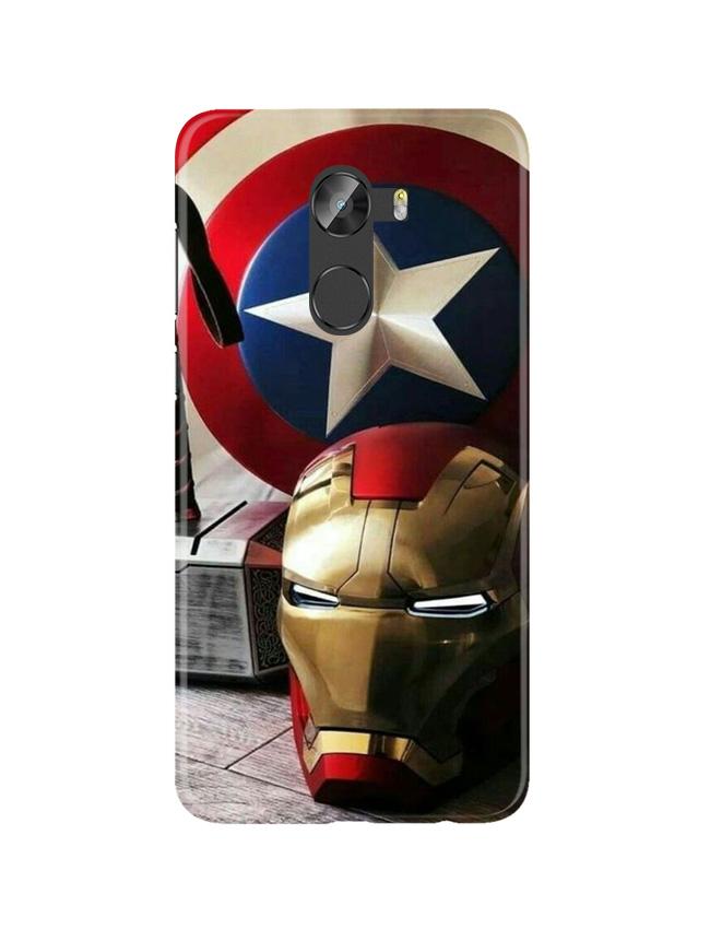 Ironman Captain America Mobile Back Case for Gionee X1 / X1s (Design - 254) Ironman Captain America Case for Gionee X1 / X1s (Design No. 254)