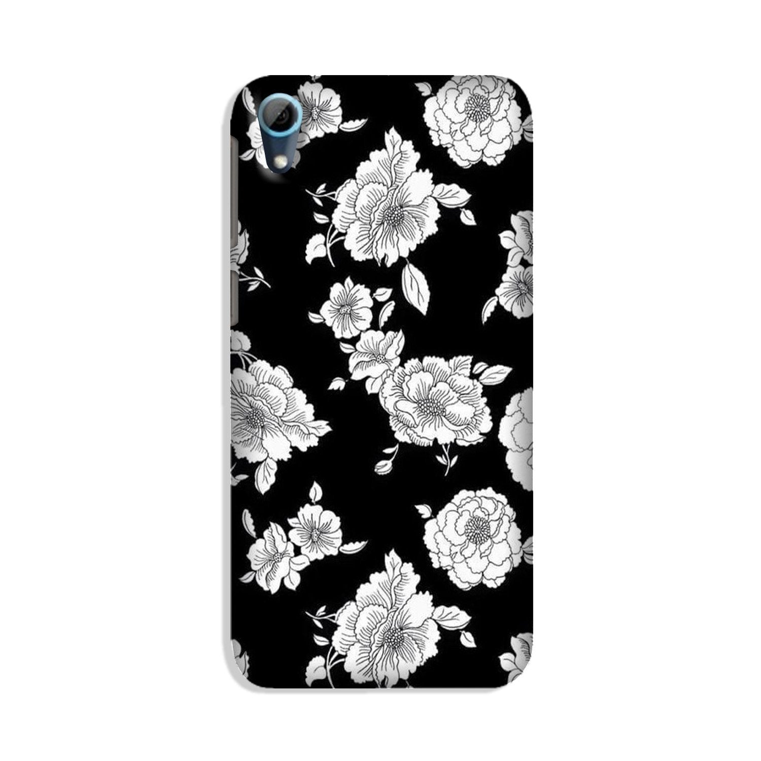 White flowers Black Background Case for HTC Desire 826 White flowers Black Background Case for HTC Desire 826