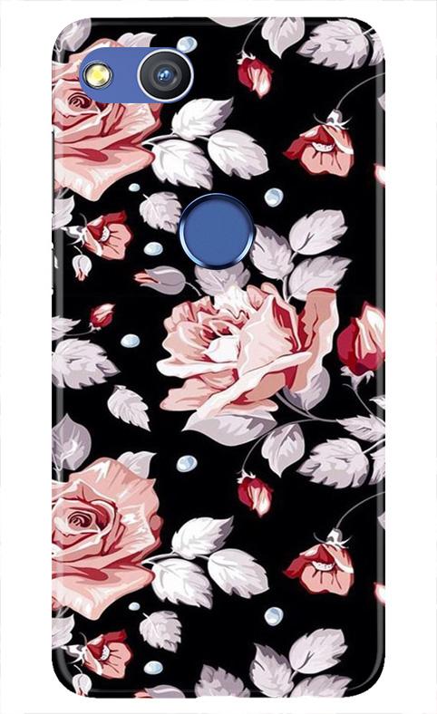 Pink rose Mobile Back Case for Honor 8 Lite (Design - 12) Pink rose Case for Honor 8 Lite
