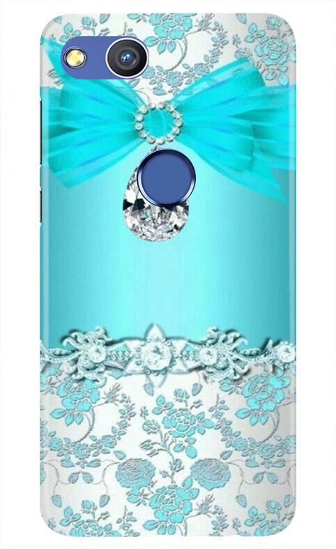 Shinny Blue Background Mobile Back Case for Honor 8 Lite (Design - 32) Shinny Blue Background Case for Honor 8 Lite
