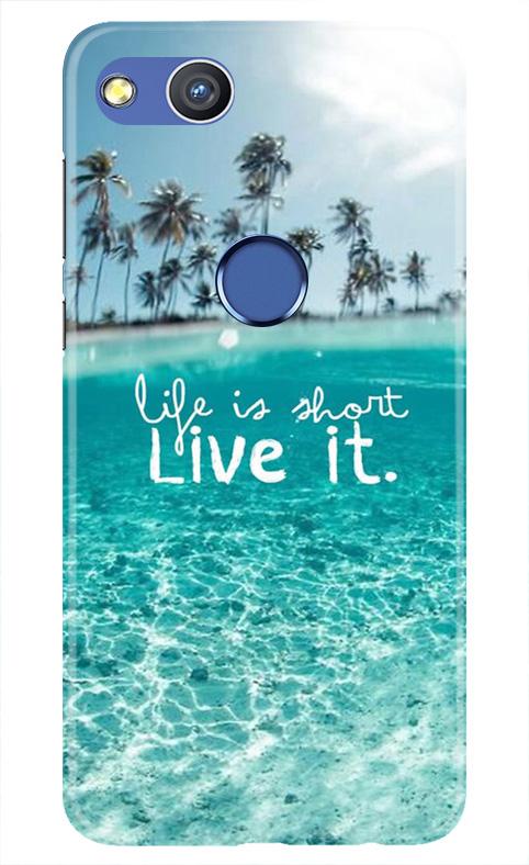 Life is short live it Mobile Back Case for Honor 8 Lite (Design - 45) Life is short live it Case for Honor 8 Lite