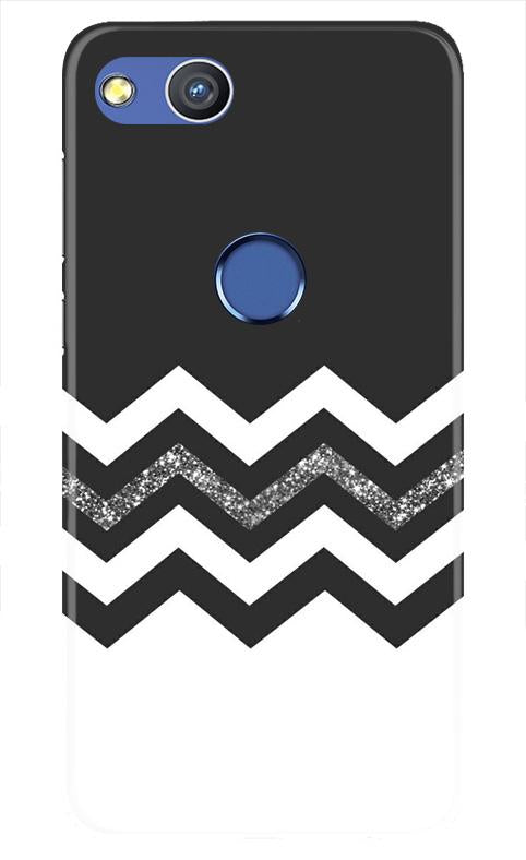 Black white Pattern2Mobile Back Case for Honor 8 Lite (Design - 83) Black white Pattern2Case for Honor 8 Lite
