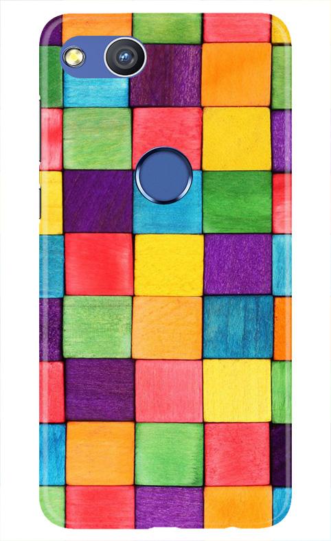 Colorful Square Mobile Back Case for Honor 8 Lite (Design - 218) Colorful Square Case for Honor 8 Lite (Design No. 218)