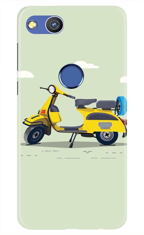 Vintage Scooter Mobile Back Case for Honor 8 Lite (Design - 260) Vintage Scooter Case for Honor 8 Lite (Design No. 260)