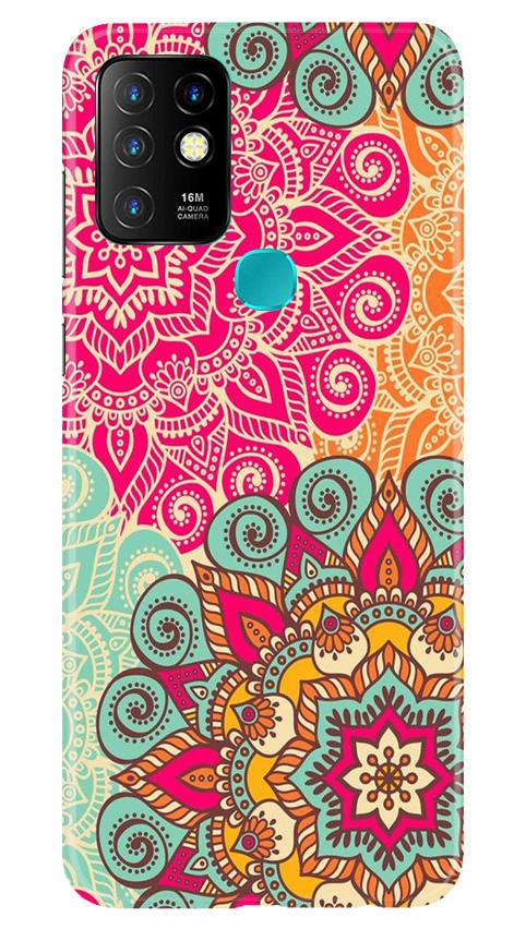 Rangoli art Mobile Back Case for Infinix Hot 10 (Design - 6) Rangoli art Case for Infinix Hot 10