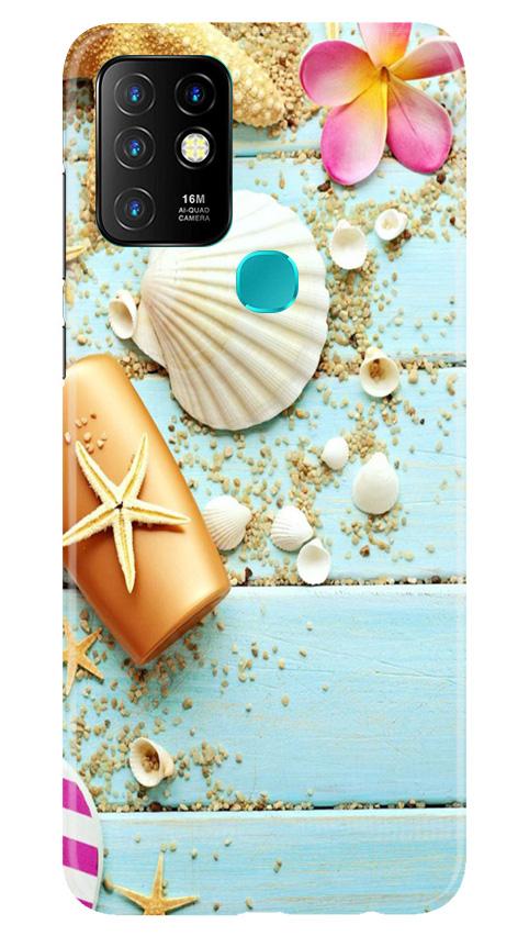 Sea Shells Mobile Back Case for Infinix Hot 10 (Design - 63) Sea Shells Case for Infinix Hot 10
