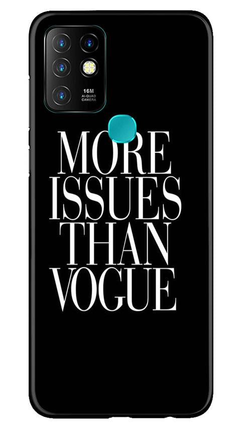 More Issues than Vague Mobile Back Case for Infinix Hot 10 (Design - 74) More Issues than Vague Case for Infinix Hot 10