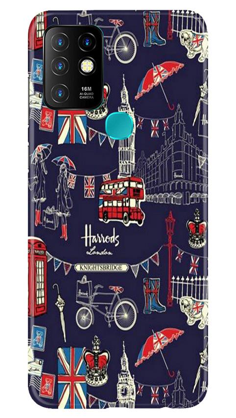 Love London Mobile Back Case for Infinix Hot 10 (Design - 75) Love London Case for Infinix Hot 10