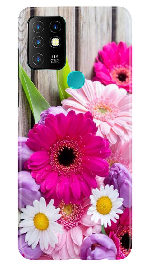 Coloful Daisy2 Mobile Back Case for Infinix Hot 10 (Design - 76) Coloful Daisy2 Case for Infinix Hot 10