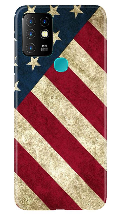 America Mobile Back Case for Infinix Hot 10 (Design - 79) America Case for Infinix Hot 10