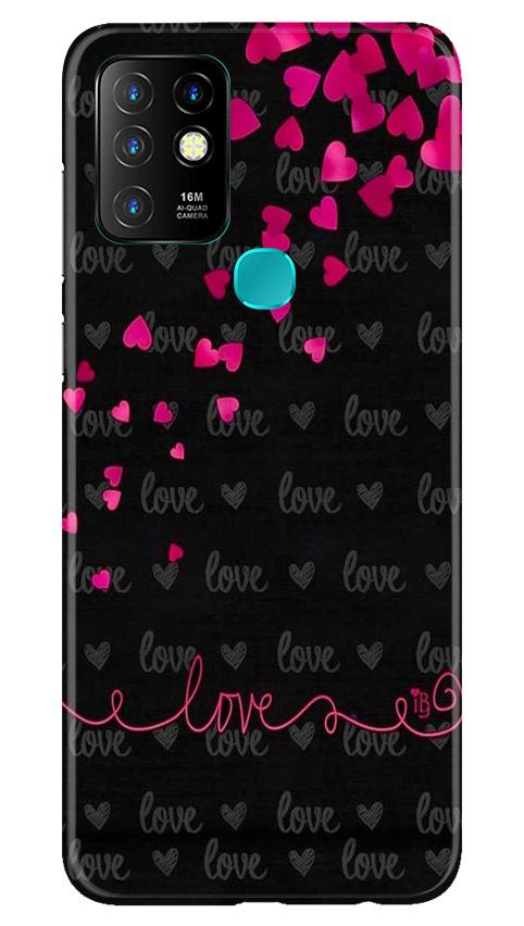 Love in Air Mobile Back Case for Infinix Hot 10 (Design - 89) Love in Air Case for Infinix Hot 10