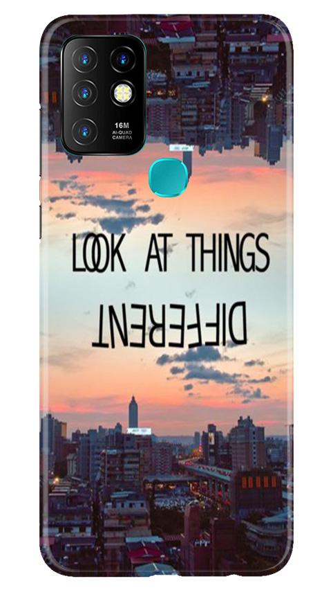 Look at things different Mobile Back Case for Infinix Hot 10 (Design - 99) Look at things different Case for Infinix Hot 10