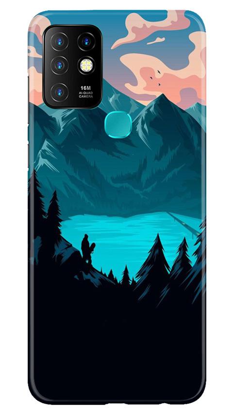 Mountains Mobile Back Case for Infinix Hot 10 (Design - 186) Mountains Case for Infinix Hot 10 (Design - 186)