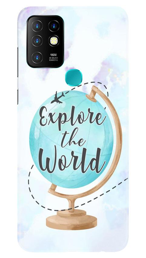 Explore the World Mobile Back Case for Infinix Hot 10 (Design - 207) Explore the World Case for Infinix Hot 10 (Design No. 207)