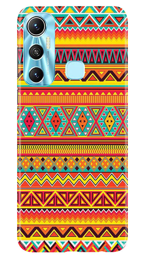 Zigzag line pattern Mobile Back Case for Infinix Hot 11 (Design - 4) Zigzag line pattern Case for Infinix Hot 11