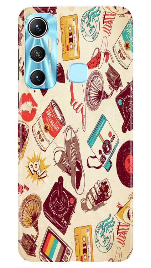Vintage Mobile Back Case for Infinix Hot 11 (Design - 35) Vintage Case for Infinix Hot 11