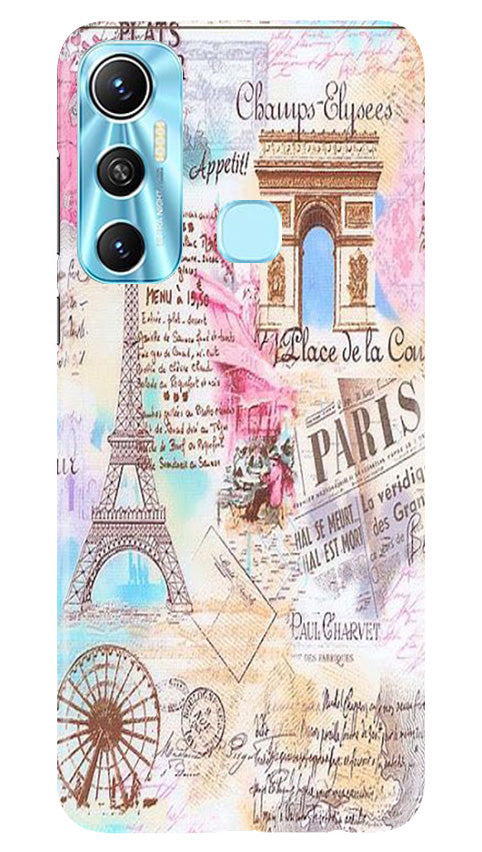 Paris Eiftel Tower Mobile Back Case for Infinix Hot 11 (Design - 54) Paris Eiftel Tower Case for Infinix Hot 11