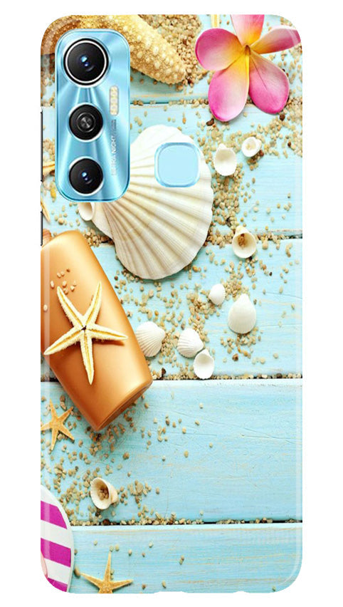 Sea Shells Mobile Back Case for Infinix Hot 11 (Design - 63) Sea Shells Case for Infinix Hot 11