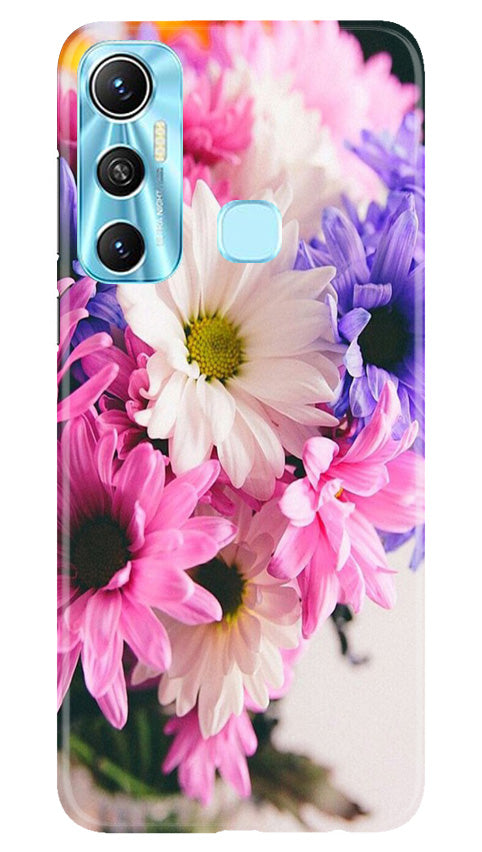 Coloful Daisy Mobile Back Case for Infinix Hot 11 (Design - 73) Coloful Daisy Case for Infinix Hot 11