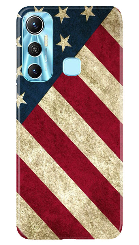 America Mobile Back Case for Infinix Hot 11 (Design - 79) America Case for Infinix Hot 11