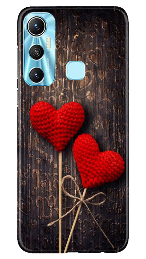 Red Hearts Mobile Back Case for Infinix Hot 11 (Design - 80) Red Hearts Case for Infinix Hot 11