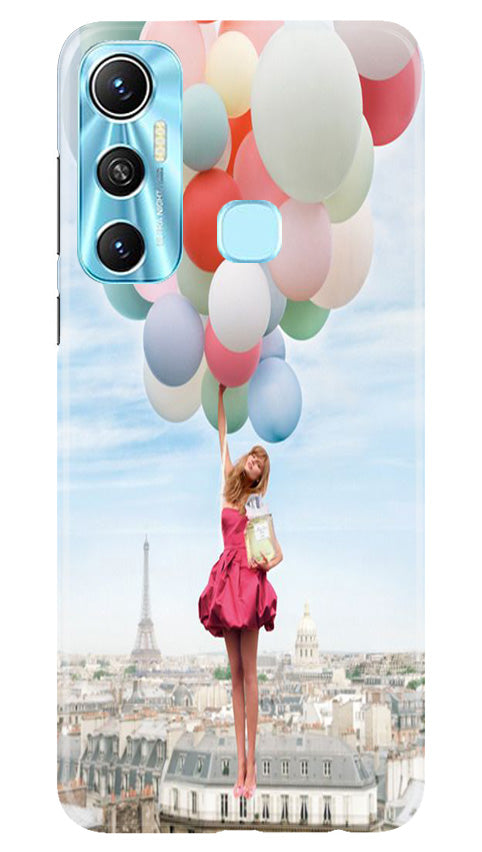 Girl with Baloon Mobile Back Case for Infinix Hot 11 (Design - 84) Girl with Baloon Case for Infinix Hot 11