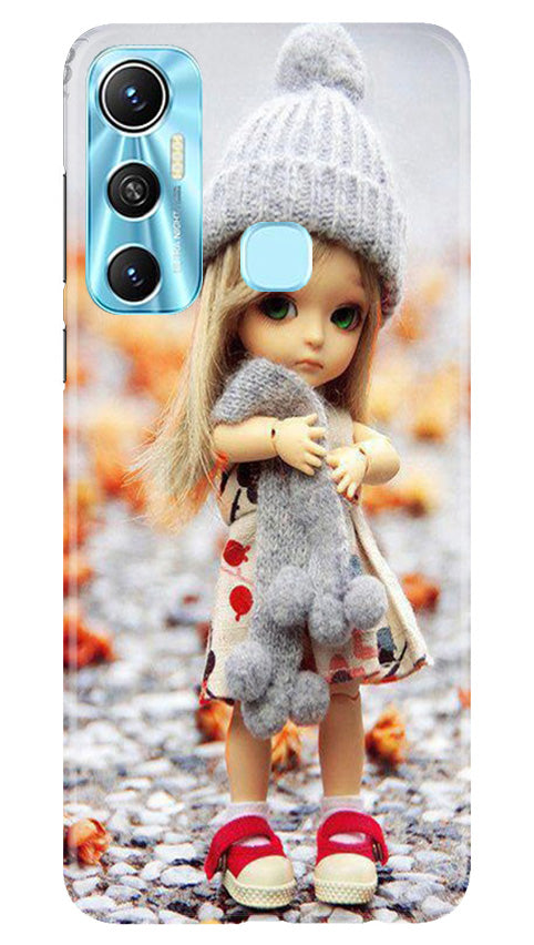 Cute Doll Mobile Back Case for Infinix Hot 11 (Design - 93) Cute Doll Case for Infinix Hot 11