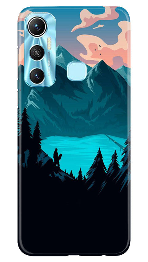 Mountains Mobile Back Case for Infinix Hot 11 (Design - 155) Mountains Case for Infinix Hot 11 (Design - 155)