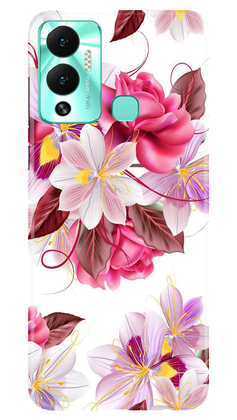 Beautiful flowers Mobile Back Case for Infinix Hot 12 Play (Design - 23) Beautiful flowers Case for Infinix Hot 12 Play