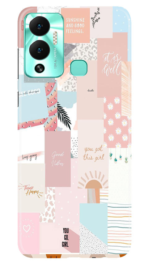 Shinny Blue Background Mobile Back Case for Infinix Hot 12 Play (Design - 32) Shinny Blue Background Case for Infinix Hot 12 Play