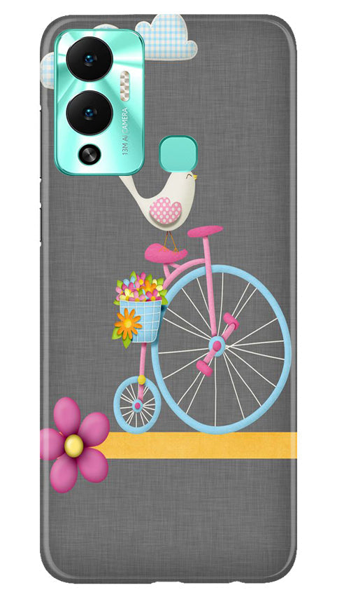 Sparron with cycle Mobile Back Case for Infinix Hot 12 Play (Design - 34) Sparron with cycle Case for Infinix Hot 12 Play