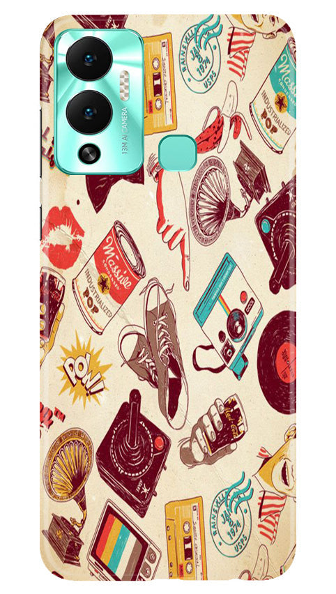 Vintage Mobile Back Case for Infinix Hot 12 Play (Design - 35) Vintage Case for Infinix Hot 12 Play