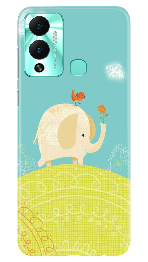 Elephant Painting Mobile Back Case for Infinix Hot 12 Play (Design - 46) Elephant Painting Case for Infinix Hot 12 Play