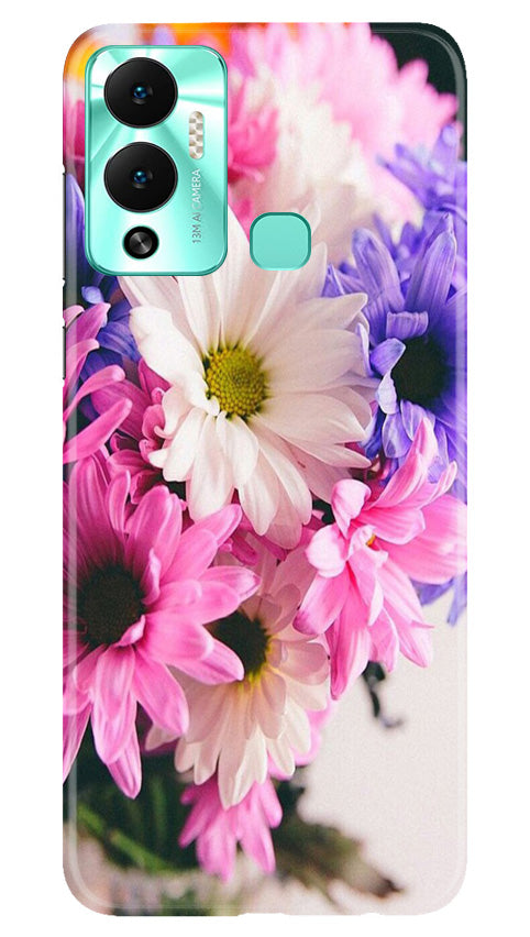 Coloful Daisy Mobile Back Case for Infinix Hot 12 Play (Design - 73) Coloful Daisy Case for Infinix Hot 12 Play
