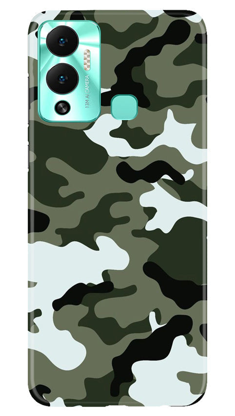 Army Camouflage Mobile Back Case for Infinix Hot 12 Play (Design - 108) Army Camouflage Case for Infinix Hot 12 Play (Design - 108)