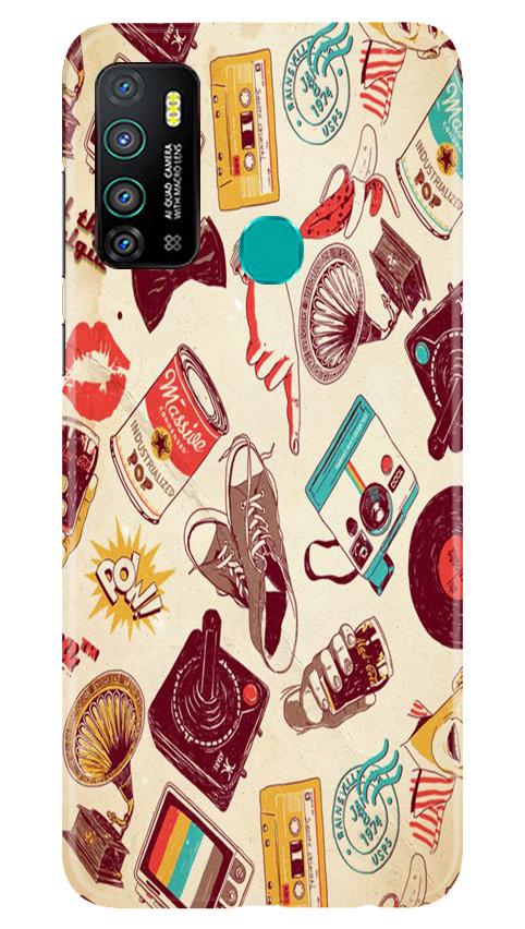 Vintage Mobile Back Case for Infinix Hot 9 (Design - 35) Vintage Case for Infinix Hot 9