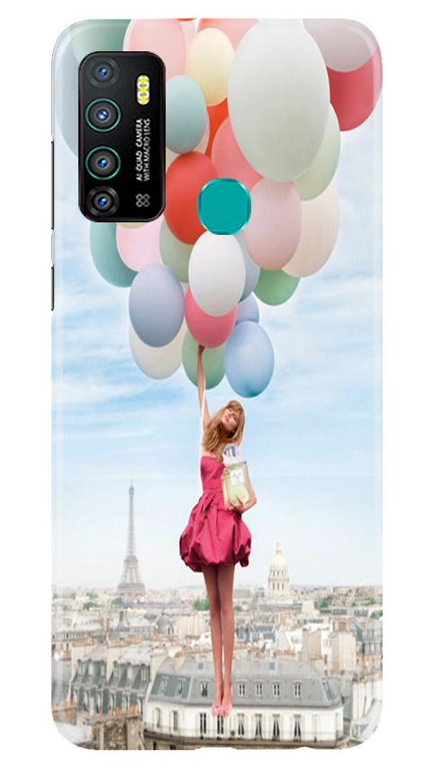 Girl with Baloon Mobile Back Case for Infinix Hot 9 (Design - 84) Girl with Baloon Case for Infinix Hot 9