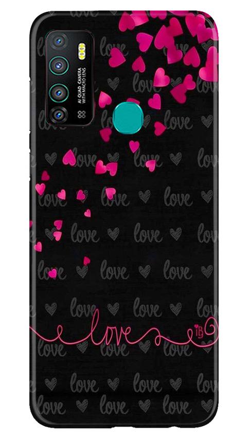 Love in Air Mobile Back Case for Infinix Hot 9 (Design - 89) Love in Air Case for Infinix Hot 9
