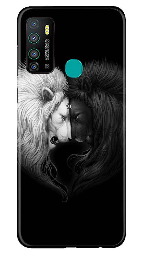 Dark White Lion Mobile Back Case for Infinix Hot 9 (Design - 140) Dark White Lion Case for Infinix Hot 9 (Design - 140)