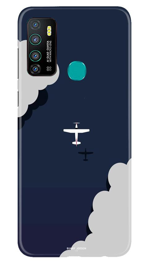 Clouds Plane Mobile Back Case for Infinix Hot 9 (Design - 196) Clouds Plane Case for Infinix Hot 9 (Design - 196)